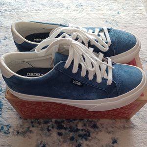 Vans Court DX Obsidian and White Women's Skater Shoes, 6M